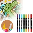 thumbnail image 2 of Uanit 12/24 Color Black and White Watercolor Pen Brush Marker Pens Art Markers with Fine Tip Coloring for Adults Journaling Calligraphy Drawing Sketching Doodling Illustrating 5ml, 2 of 9