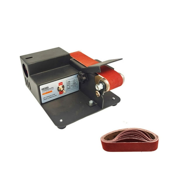 Mini Electric Belt Sander DIY Polishing Grinding Machine Knife Sharpener Multifunctional Grinder Cutter Edges Sharpener ,Easy to Use