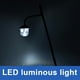 thumbnail image 4 of Billuyoard Lámparas de calle de un solo cabezal a escala 1:87, lámpara de diseño de 3V/12V, luz blanca cálida DIY para iluminación de jardín de Artesanía Gris/Blanco cálido Billuyoard  HA066578-06, 4 of 6