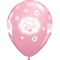 thumbnail image 2 of 11 inch Qualatex It's A Girl Elephants - Pink Latex Balloons (50 Pack) - Party Supplies Decorations, 2 of 3