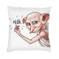 thumbnail image 3 of Funda de cojín de estilo nórdico Dobby Meme de 40 x 40 cm, suave, con diseño de película mágica de Halloween, para decoración de coche, sala de estar, 3 of 5