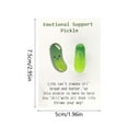 thumbnail image 3 of Binwennn Assortment of Cards Blank inside Cute Pickle Design Pocket Hug Card Pocket Hug Card Funny Positive Pickle With Card Pickle Party Decorations Graduation Pickle, 3 of 5