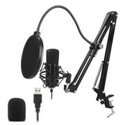 Dodocool USB Microphone Kit 192KHZ/24BIT Professional Podcast Condenser Mic for PC Karaoke Studio Recording Mic Kit with Sound Card