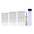 thumbnail image 2 of Homeholiday 30pcs 3 Sizes Felting Needles Felt Tools with Clear Bottle 1 Wooden Handle Felting Needles Kit DIY Pin Felt Tool Set, 2 of 8
