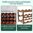 thumbnail image 6 of ZHaobin 8-12 Bottle Holders Wine Rack Kitchen Water Bottle Red Wine Shelf Cup Storage Shelf Pantry Bar Display Organizer Stand Rack (Three  layer), 6 of 7