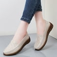 thumbnail image 4 of Eltusu Women Loafer Flat Shoes, Soft Breathable Round Toe No Slip Dress Shoes Beige Size 5.5-9, 4 of 8