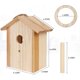 thumbnail image 3 of Pajarera De Ventana Con Ventosa Fuerte Y Cordón Para Exteriores: Mejora De La Perspectiva Pajarera De Madera Al Aire Libre, Diseño Transparente De Nido De Pájaro, Fácil De Observar Rojo Verde Cocina, Decoración y Otros, 3 of 4