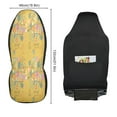 thumbnail image 3 of Spring floral bird pattern Car Seat Cover 2 Piece Set Saddle Blanket Carseat Universal Fit for Vehicle Sedan SUV, 3 of 5