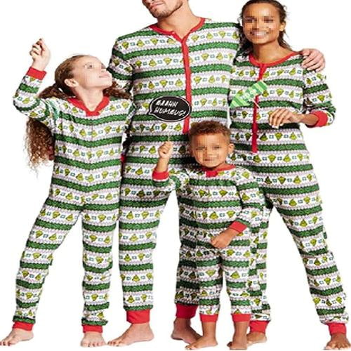 Christmas Family Matching Pajamas Set Mother Father Kids Stop Elfing Around  Pajamas