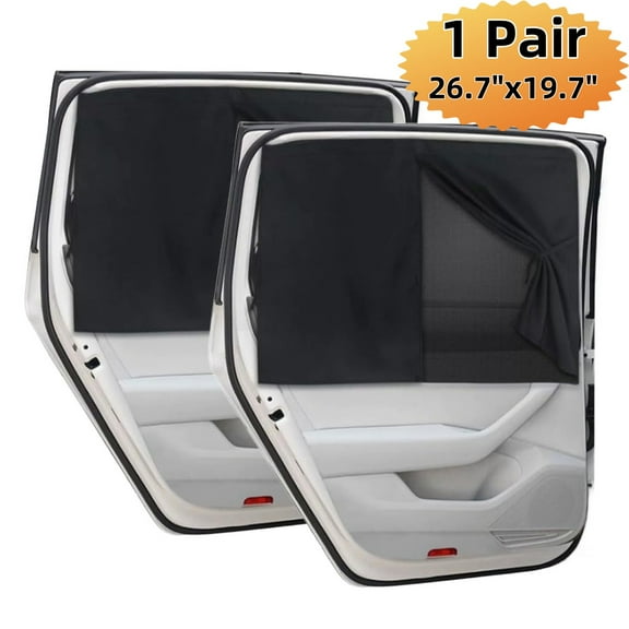2 PCS Car Side Window Shades Magnetic Double Layer Sun Shade Car Accessories Sunshade Windshield Cover