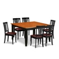 thumbnail image 2 of East West Furniture  Dining Set Consist of a Kitchen Table with Butterfly Leaf and Dining Chairs (Chair Seat Type Options) PFAV7-BCH-LC, 2 of 5