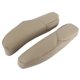 thumbnail image 1 of Accesorios de la cubierta del reposabrazos del automóvil, 2 piezas Cubierta de la manija del reposabrazos del asiento del automóvil Reemplazo de cuero de microfibra con adornos decorativos(beige), 1 of 5