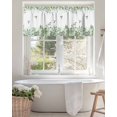 thumbnail image 4 of Watercolor Hummingbird Leaf Kitchen Valances for Windows Green White Valance Curtains&nbsp; for Kitchen /Living Room/Bedroom/ Bathroom Decor, 54"x18 " ,Rod Pocket 1 Panel,, 4 of 7