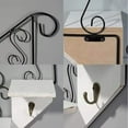 thumbnail image 4 of Estante de pared con escalera, soporte para flores estilo americano, de hierro y madera., 4 of 14