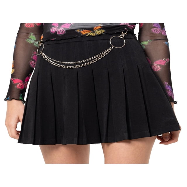 Jupe Courte Plissée Taille Haute pour Femmes, Mini Patineuse de Tennis, Uniforme Scolaire, Jupe Trapèze Mode Urbaine