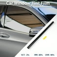 thumbnail image 3 of Unique Bargains Carbon 2 PLY Car Window Tint Film VLT 2% IRR 80% UVR 48% Black 10Ft x 36in Privacy Film 2mil PET 1 Pc, 3 of 8