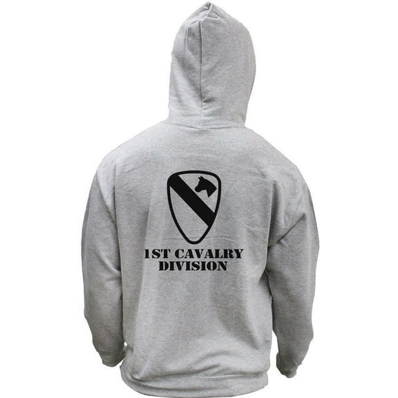 Army 1st Cavalry Division Subdued Veteran Pullover Hoodie Sweatshirt