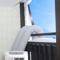 thumbnail image 4 of Matsuzay Placa de tela con sello para ventana Airlock, blanco, 3m/4m, Universal, para el hogar, Flexible, impermeable, suave, para aire acondicionado Tratamientos de ventanas 4m Matsuzay HA028388-02, 4 of 6