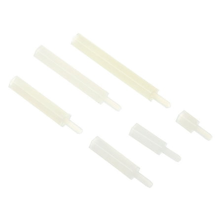 

Uxcell M2 Standoff Screws 120 Pack Nylon Hex PCB Standoffs White