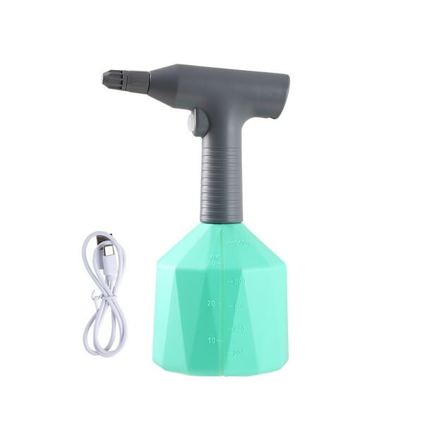 Toystoory Pulverizador eléctrico herramienta regadera automática USB recargable botella presión a prueba de fugas agricultura flor Jardín y Patio Verde