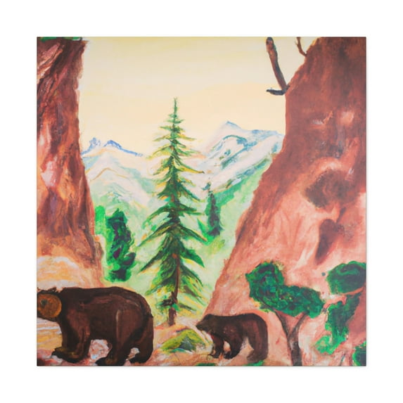 Brown Bear of Countryside - Canvas