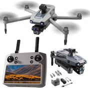 TODAMU Wing One Hover Drone, 360° Laser Obstacle Avoidance, 3-Axis Gimbal Camera, GPS Return, AI Night Vision, 8K Image, Payload Airdrop, 5-Level Wind Resistance, 5.5” Touchscreen, 8KM Transmission