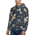 thumbnail image 3 of Bingfone Space Cars Men'S Drawstring Hoodie Long Sleeve Pocket Sweatshirts-Medium, 3 of 9