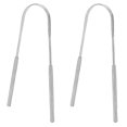 thumbnail image 5 of U Shaped Stainless Steel Tongue Scraper Bad Breath Removal Oral Health Protection Tongue Cleaner--, 5 of 5