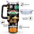 thumbnail image 3 of 40OZ Friends Tumbler with Handle,Vacuum Insulated Stainless Steel Thermal Cup for TV Show Fans Gifts Keeps Drinks Cold & Hot, 3 of 6