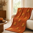 thumbnail image 6 of KKOUHVY Fall Throw Blanket, Flannel Soft and Cozy Throw Blanket, Maple Leaves Acorns Printed Decorative Blanket for Sofa Bed Office Home Decor, 56"x39", 6 of 7