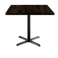thumbnail image 2 of KFI Studios Urban Loft 3' Square Dining Table, Espresso, X Base, 2 of 2