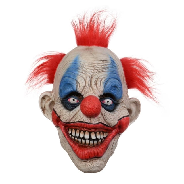 MÁSCARA DE PAYASO Espeluznante para Fiesta de Halloween, Disfraz de Cosplay, Accesorios de Vestir, Látex, No Venenoso, Transpirable