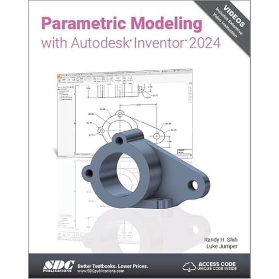 Pre-Owned Parametric Modeling with Autodesk Inventor 2024 (Paperback) 1630575798 9781630575793