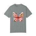 thumbnail image 2 of NAMTYQX Blouses for Women Slack Crew Neck Basic Plus Size Stretch Short Sleeve Cool Print Gemustert Women's Blouses Gray Size M, 2 of 4