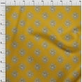 thumbnail image 4 of oneOone Cotton Poplin Yellow Fabric Block Craft Projects Decor Fabric Printed By The Yard 42 Inch Wide, 4 of 6