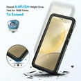 thumbnail image 4 of REOQ for Samsung Galaxy S24+ Plus Case, IP68 Waterproof Dustproof Case with Built-in Screen Protector, Rugged Full Body Shockproof Protective Cover for Galaxy S24 Plus 6.7 Inch, Black/Clear, 4 of 8