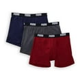 thumbnail image 1 of Men's Puma PMCBB Core Performance 100% Cotton Boxer Briefs - 3 Pack (Navy/Red M), 1 of 1