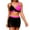 Hot Pink, variant on qucoqpe Womens Bikini Sets Color Block Two-piece Bathing Suit Summer Fashion Casual Beach Swimsuit