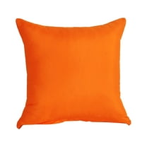 Fall Orange Throw Pillow,Indoor/Outdoor Waterproof Solid Throw Decorative Pillow Cover Decorative Square Outdoor Pillows Cushion Case Patio Pillows for Couch Tent Sunbrella,17.7x17.7 inches(Orange)