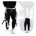 thumbnail image 4 of Hombre Streetwear Cintas Bolsillos Pantalón Cargo Harén Slim, 4 of 8