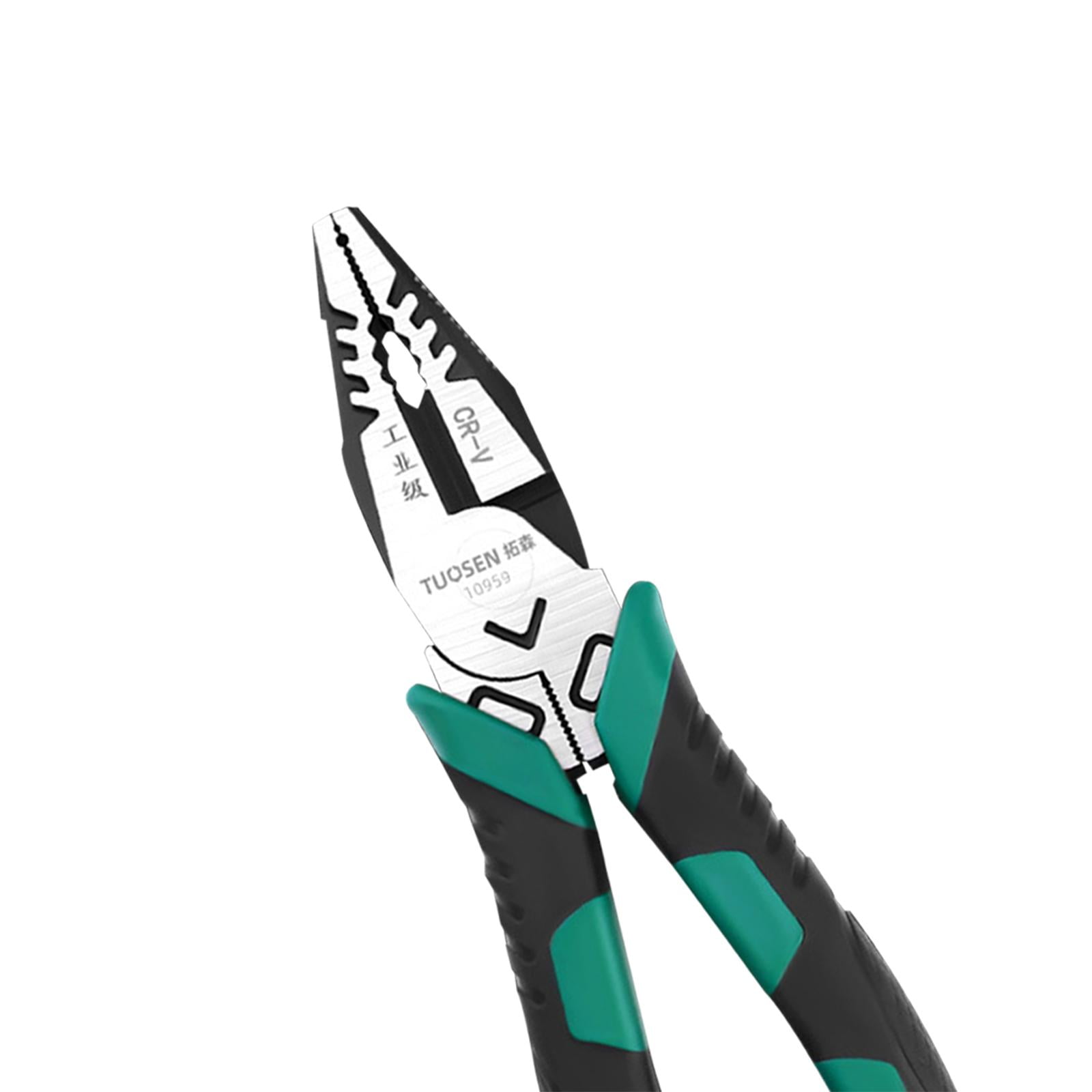 Nishiyuenyi Pliers with Wire Cutter Wire Crimper Hand Tools Heavy Duty for Network Engineers 9in
