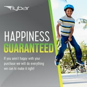Flybar Foam Maverick Pogo Stick للأطفال من سن 5 سنوات وما فوق ، 40 إلى 80 رطلاً. أسود / فضي