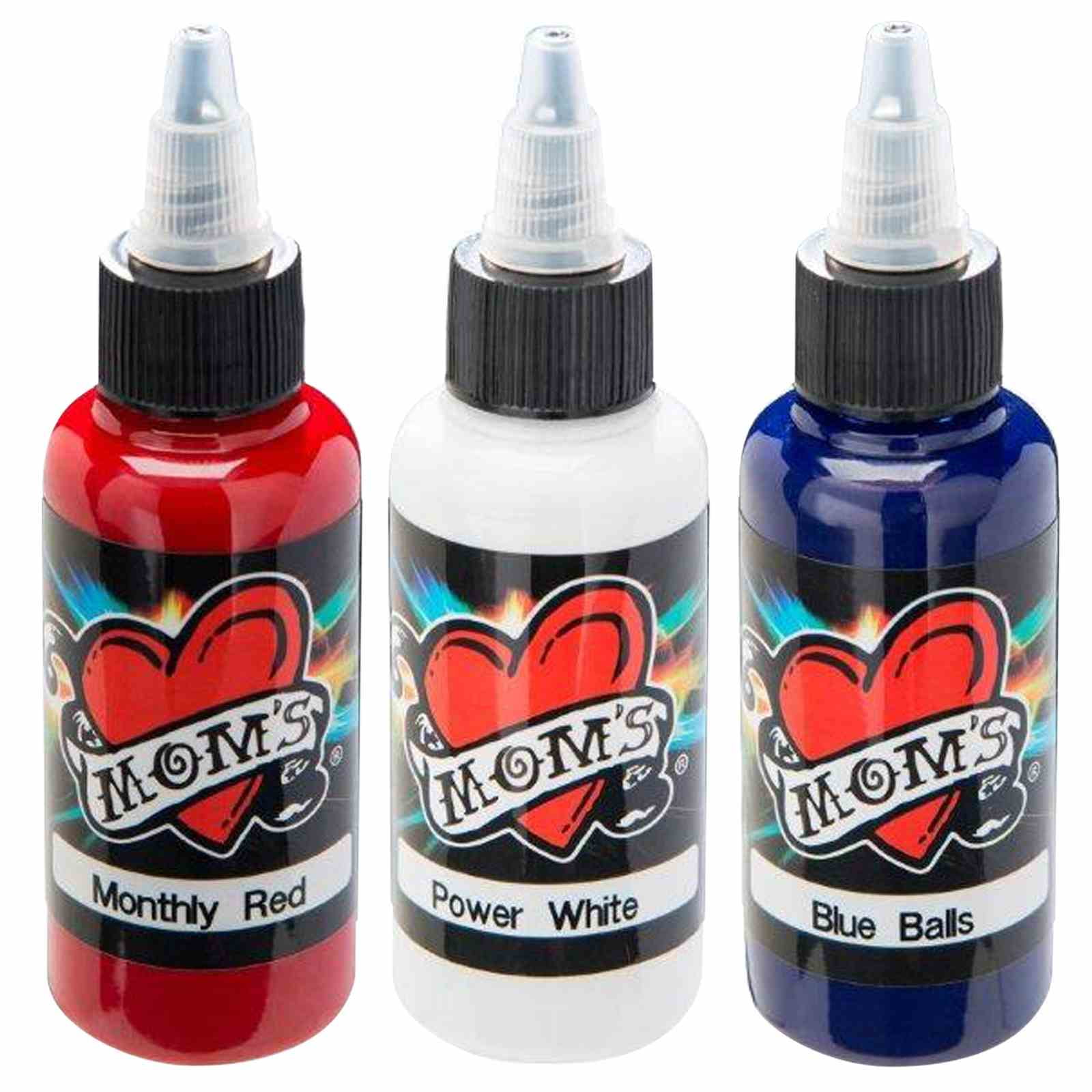 Millennium Mom's Tattoo Ink Set Red White Blue 1/2 oz
