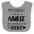 thumbnail image 3 of Inktastic My Daddy is a Nurse and a Hero Boys or Girls Baby Bib, 3 of 4