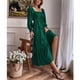 thumbnail image 3 of Vestido Maxi De Mujer, Vestido Maxi De Cuello Cuadrado Temperamento De Cintura Alta Color Puro Para Fiesta, 3 of 8