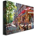 Trademark Art "Paris Cafe" Canvas Wall Art by David Lloyd Glover