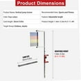 thumbnail image 6 of Xianers Wall-Mounted Vertical Jump Measurement Tool, Vertical Height Jump Measure Devices 4.5-5.2Ft Adjustable Height, 47"-137" Wall Mounted Vertical Jump Trainer, Vertical Jump Tester Outdoor Use, 6 of 10