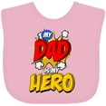 thumbnail image 3 of Inktastic Dad is My Hero Boys or Girls Baby Bib, 3 of 4