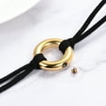 thumbnail image 6 of Circle Of Life Cremation Jewelry Black Genuine Leather Memorial Urn Bracelet For Ashes Of Loved One Keepsake Holder For Women Men, 6 of 8