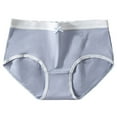 thumbnail image 1 of Mgmyaa Women's Seamless Ice Silk Comfortable Body Breathable Underwear Lace Briefs, 1 of 2